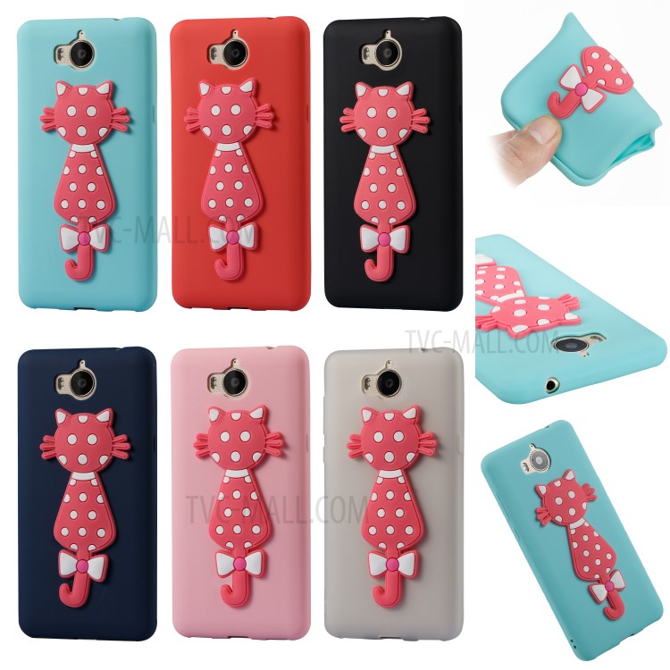 Case Huawei Y5 2017 / Pre-order * ตุ๊กตาแมวน่ารัก 3D Cat Soft TPU *