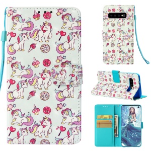 Case Samsung Galaxy S10 / Pre-Order * เคสลายพิมพ์ [Light Spot Decor] ซองใส่กระเป๋าสตางค์ *