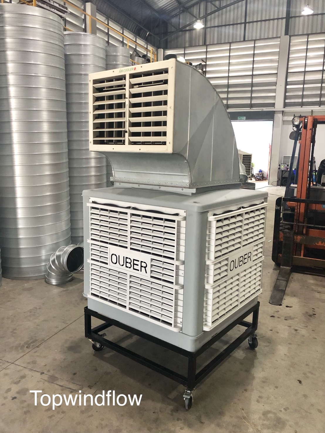 พัดลมไอเย็นเคลื่อนย้าย 18000CMH (ถังปกติ 25 ลิตร)