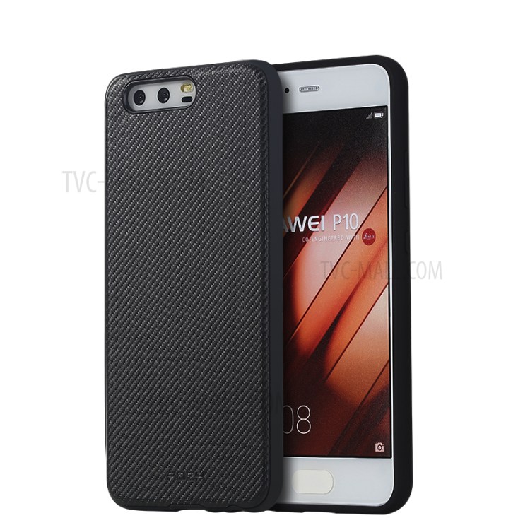 Case Huawei P10 Plus / Pre-order * ROCK คาร์บอนไฟเบอร์ Soft TPU กันชน มีสไตล์และสง่างาม *