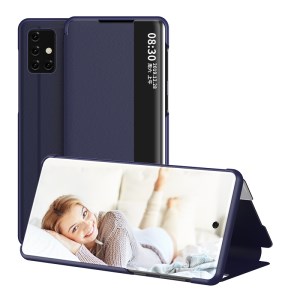Case Samsung Galaxy A71 / Pre-order * ใหม่หน้าต่างดูยืนปกหนังสมาร์ท วัสดุที่มีคุณภาพการป้องกันเต็มรูปแบบและความรู้สึกสัมผัสที่ดี *