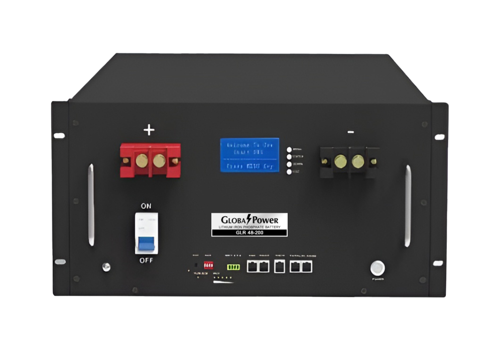 Global Power แบตเตอรี่ลิเธียม Lithium Iron Phosphate แบบ Rack ความจุ 200Ah แรงดัน 48V สำหรับระบบโซล่าเซลล์ โทรคมนาคม