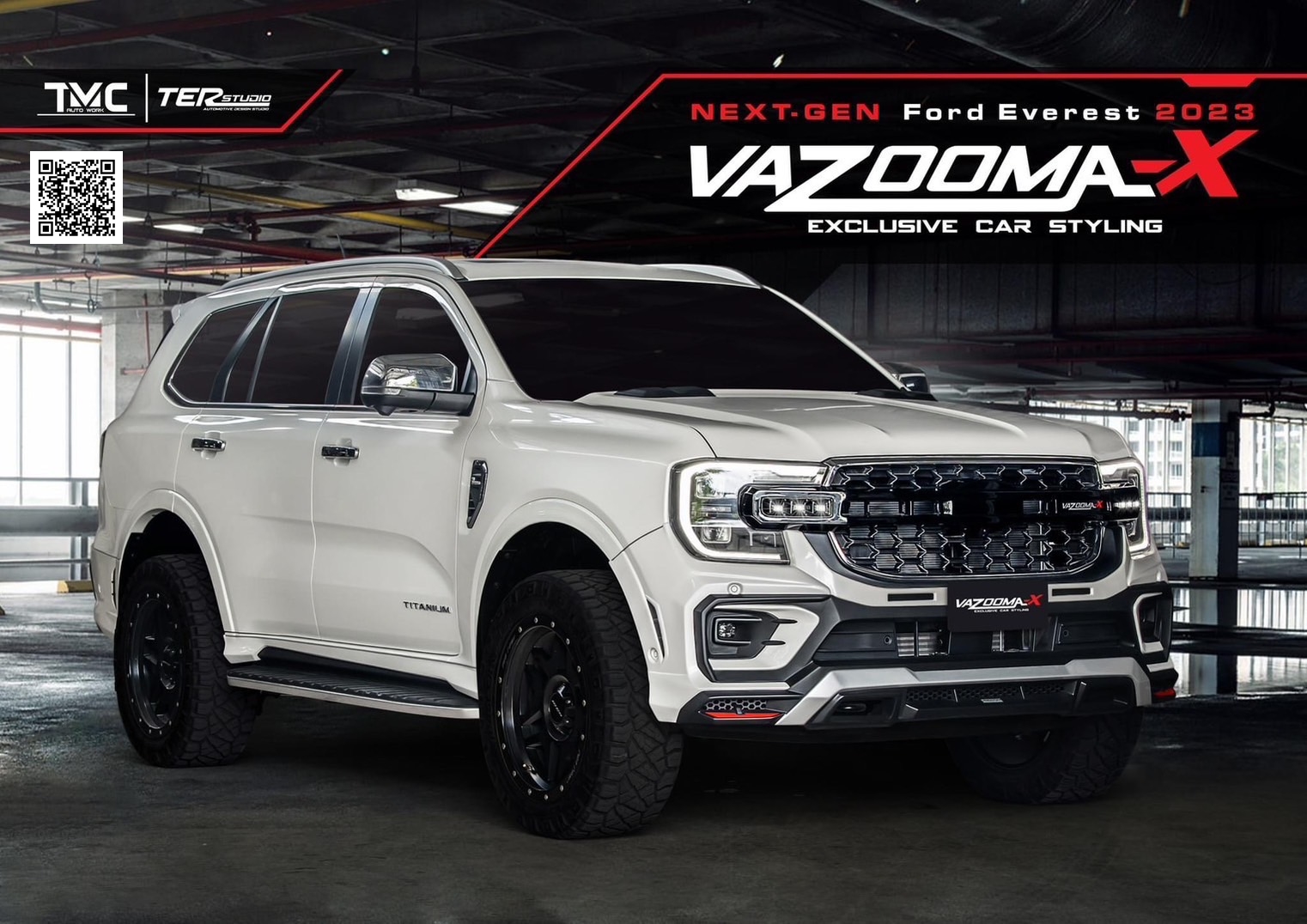 ชุดแต่งรอบคัน FORD EVEREST 2023 NEW GEN | VAZOOMA-X