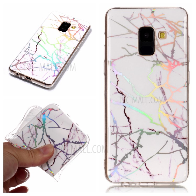 Case Samsung Galaxy A8 (2018) / Pre-Order * เคสหินอ่อนแบบชุบ IMD TPU *