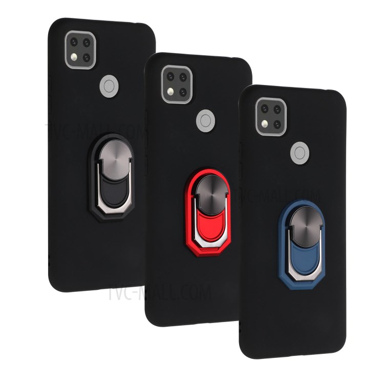 Case Xiaomi Redmi 9C / Pre-order * เคสซิลิโคนขาตั้ง [แผ่นโลหะในตัว] *