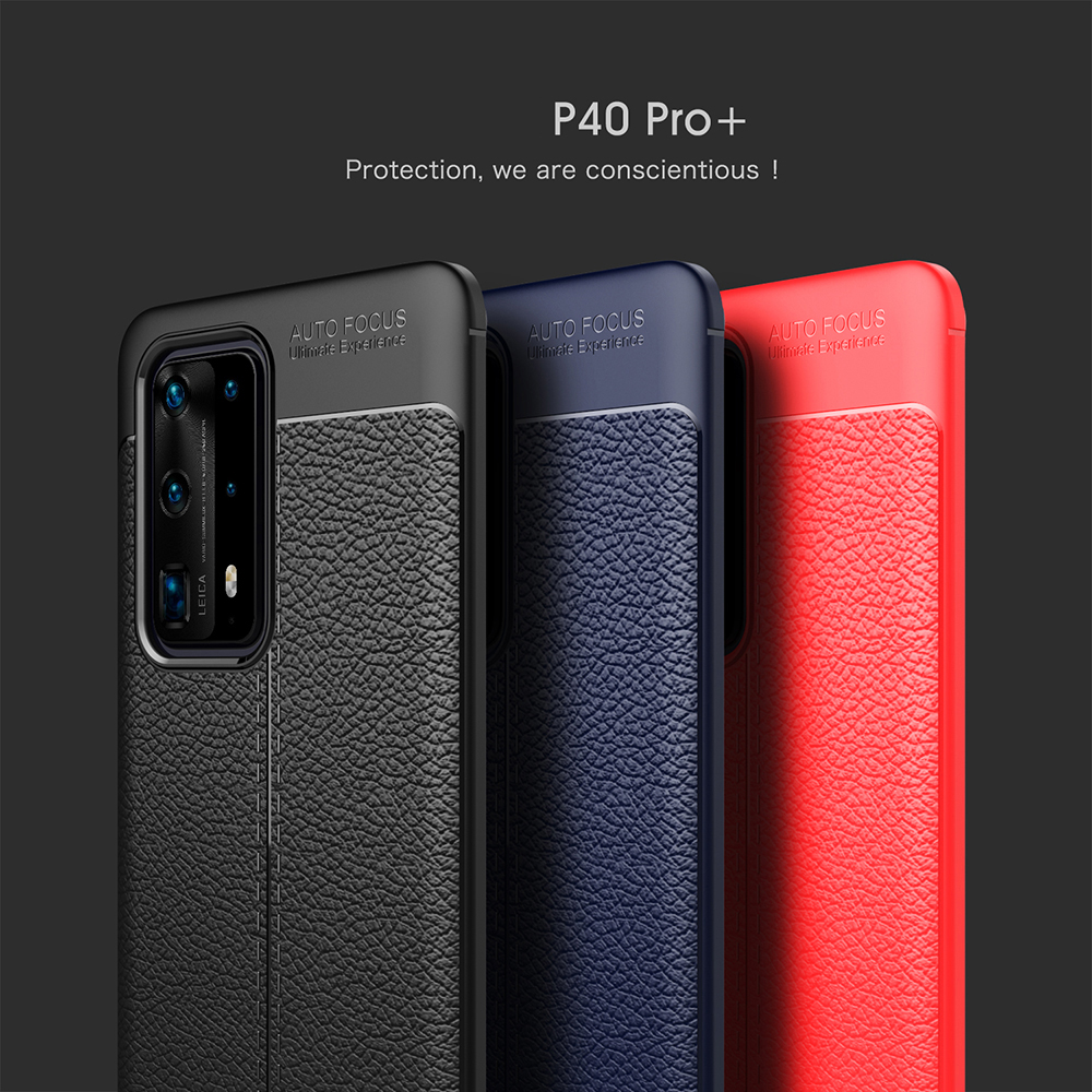 Case Huawei P40 Pro+ / Pre-order * เคส Litchi Texture TPU Shell พื้นผิวลิ้นจี่ *
