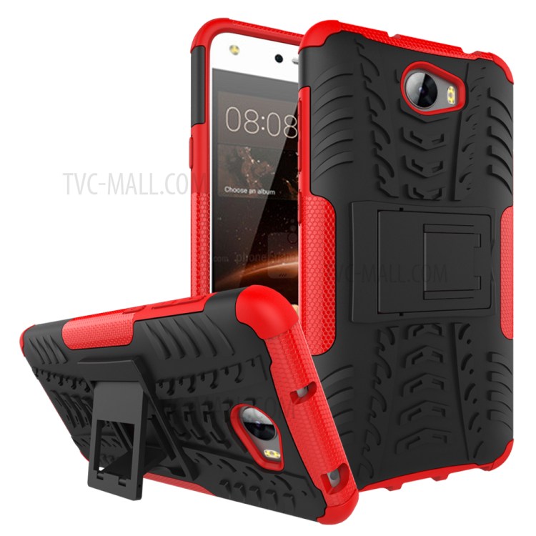Case Huawei Y5ii / Pre-order * เคสยาง PC + TPU 2-in-1 = ป้องกันสองชั้น *