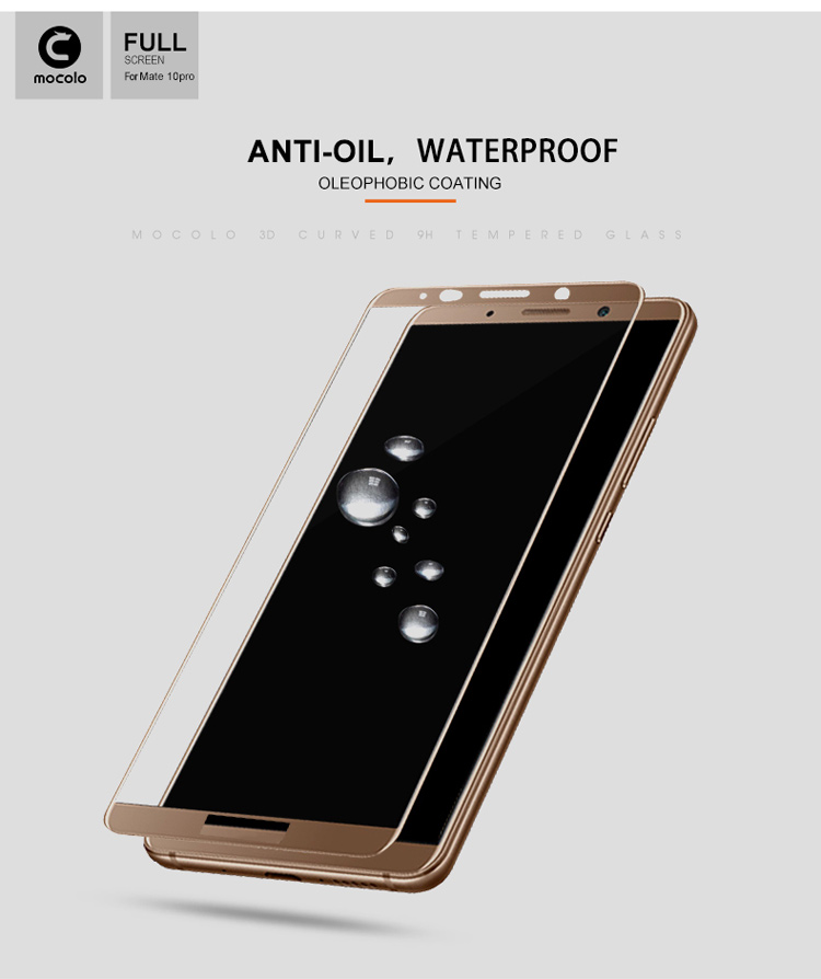 กระจกนิรภัย Huawei Mate 10 Pro / Pre-order * MOCOLO ผ้าไหมพิมพ์คุ้มครองเต็มกระจก *