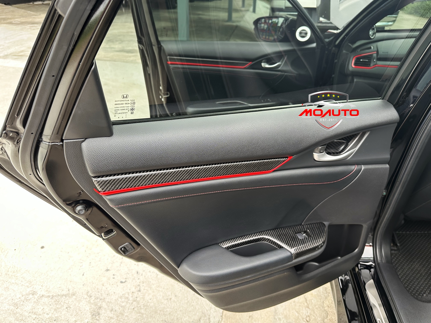 ครอบแผงสวิทช์กระจก Carbon แท้ CIVIC FC / FK 2016-2021