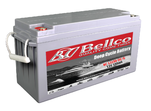 แบตเตอรี่เจลดีพไซเคิลเบลโก้ GEL Deep cycle Bellco 150Ah (BC-12150DC-G)