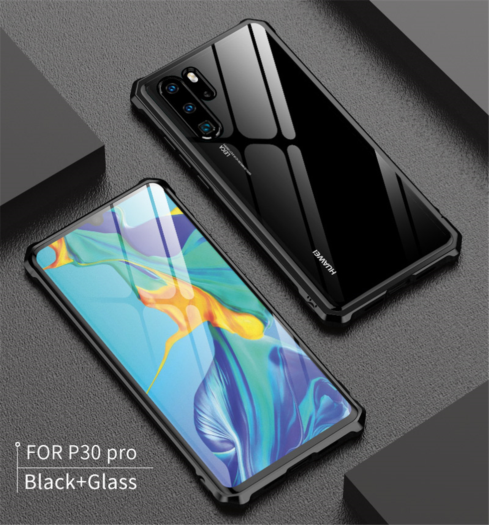 Case Huawei P30 Pro / Pre-Order * กรอบโลหะ + กระจกนิรภัยปกหลัง *