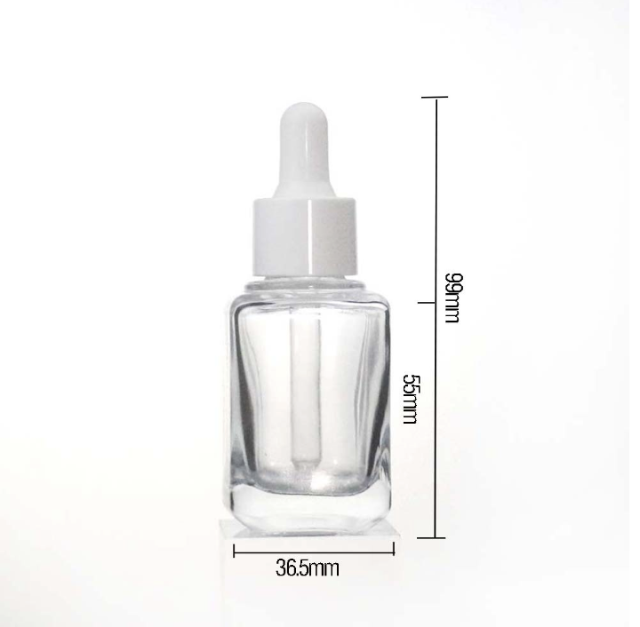 ขวดแก้ว ขวดเซรั่ม ขวดดรอปเปอร์ ขนาด 35 ml 005651 1 ขวด เลือกสี