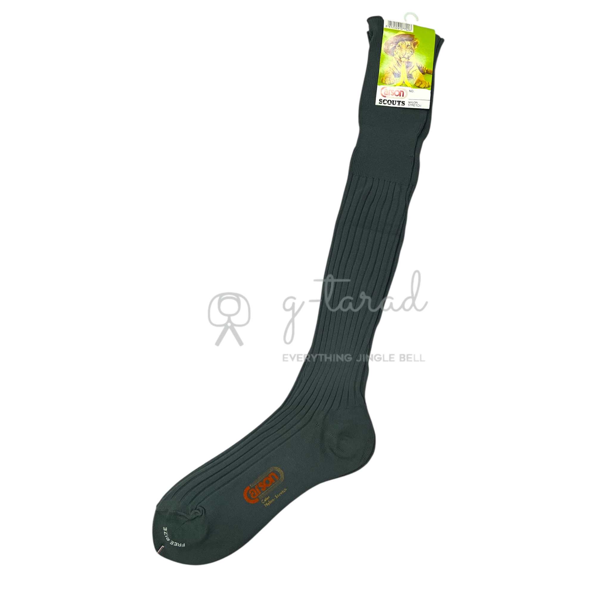 Carson ถุงเท้าลูกเสือ ไนล่อน สีเทาเหล่าอากาศ