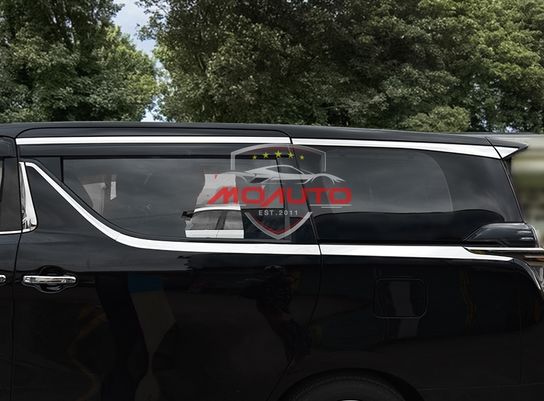 ขอบหน้าต่างชายประตูหลังสแตนเลท ALPHARD / VELLFIRE 30 MC