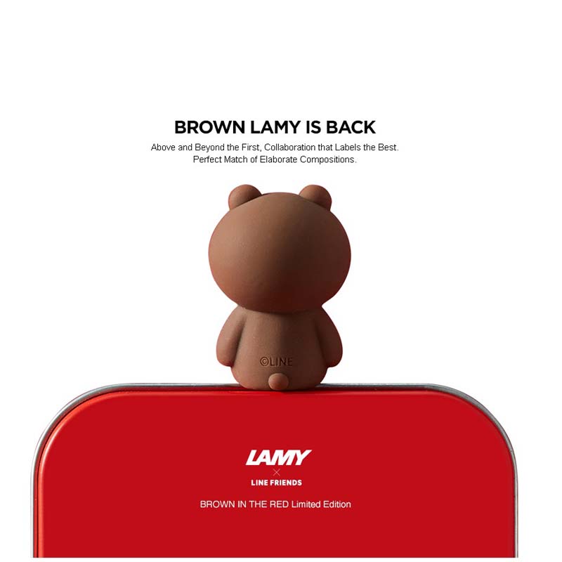 LAMY X LINE FRIENDS BROWN IN THE RED LIMITED EDITION