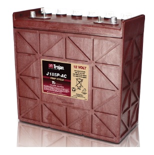 แบตเตอรี่น้ำ Deep Cycle TROJAN J185P-AC 205AH 12V