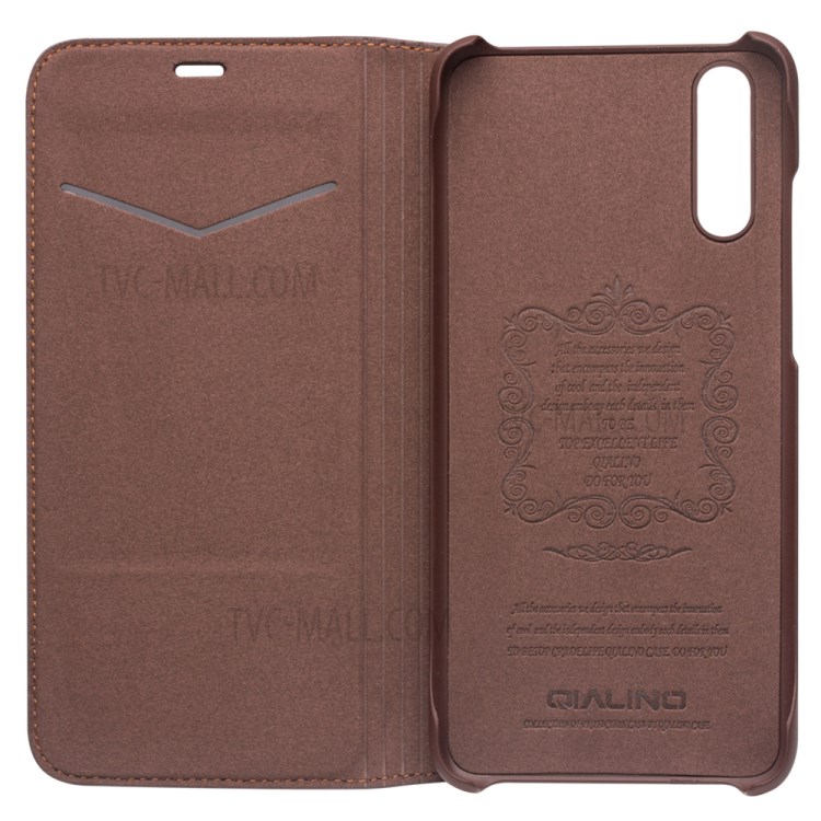 Case Huawei P20 Pro / Pre-order * QIALINO เคสใส่บัตรหนังแท้แบบคลาสสิก Slim Mobile Shell Cover *