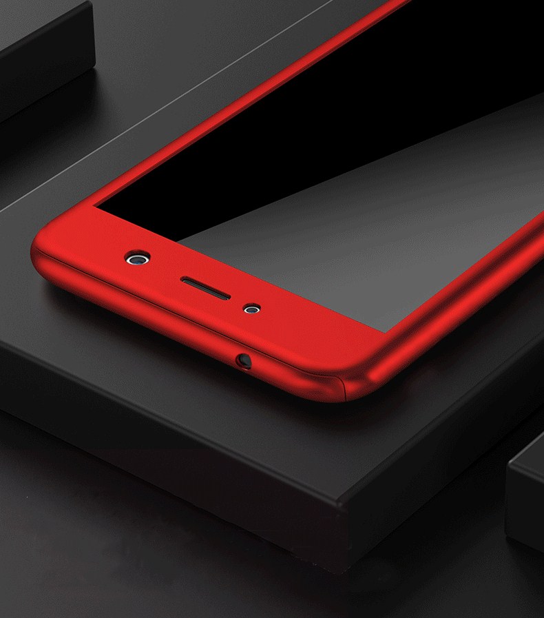 Case Huawei Y7 2017 / Pre-order * เคสป้องกันมีฝาครอบเต็ม 360 องศา + กระจกนิรภัย *