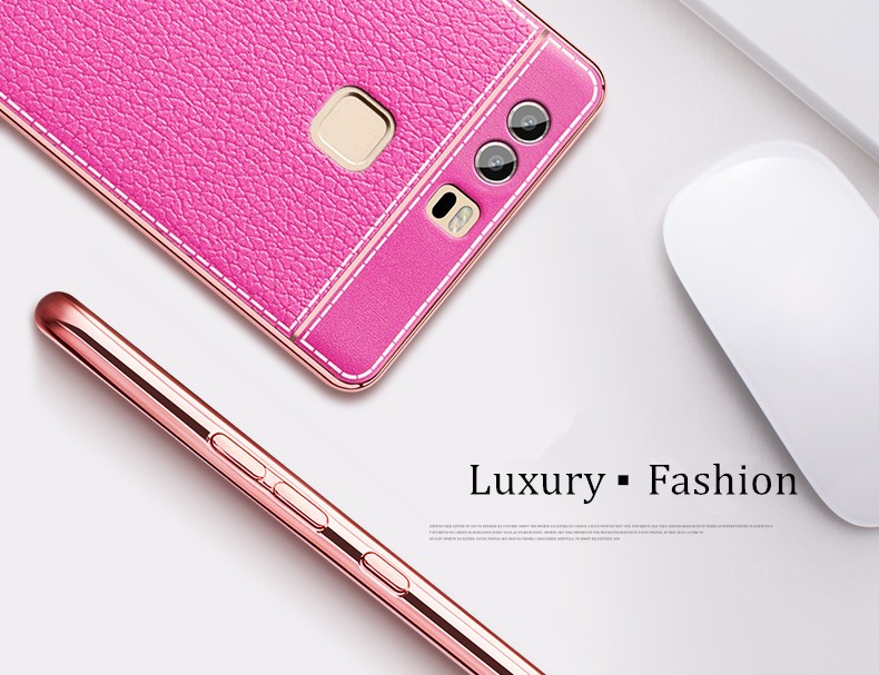 Case Huawei P9 Plus / Pre-order * เคสหนังซอฟท์ซิลิโคน บางเทคนิคการชุบ Fundas *