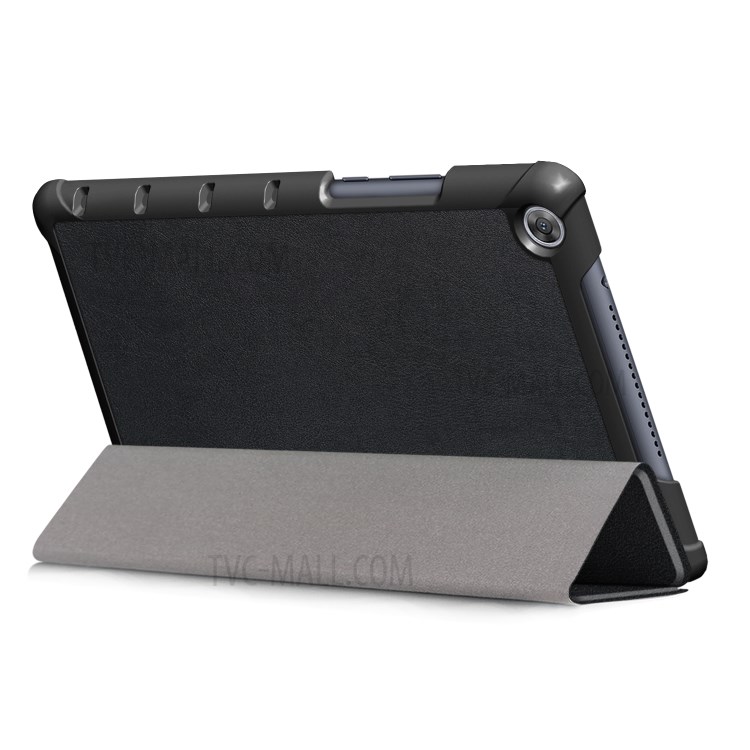 Case Huawei MediaPad M5 lite / Pre-Order * ผิวลิ้นจี่หนัง PU ยืน 3 - พับ หนัง PU คุณภาพดีและรูปลักษณ์ที่น่าดึงดูด *