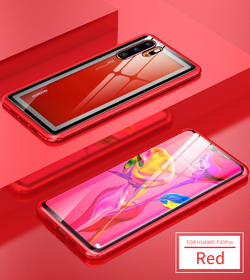 Case Huawei P30 Pro / Pre-Order * กรอบโลหะแม่เหล็ก + กระจก ครอบคลุม 360 องศา *