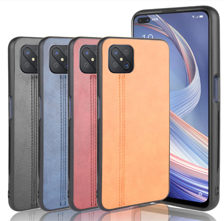 Case OPPO Reno 4 Z 5G / Pre-Order * เคสหนังลูกวัวหรูหราสายหนัง PU ปกหลังแข็งเคสกันกระแทก *