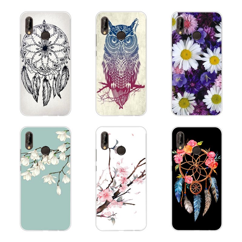 Case Huawei Y9 2019 / Pre-orde * เคสซิลิโคนดอกไม้ การ์ตูน ยอดนิยมจิตรกรรมซอฟท์ TPU ปกหลัง *