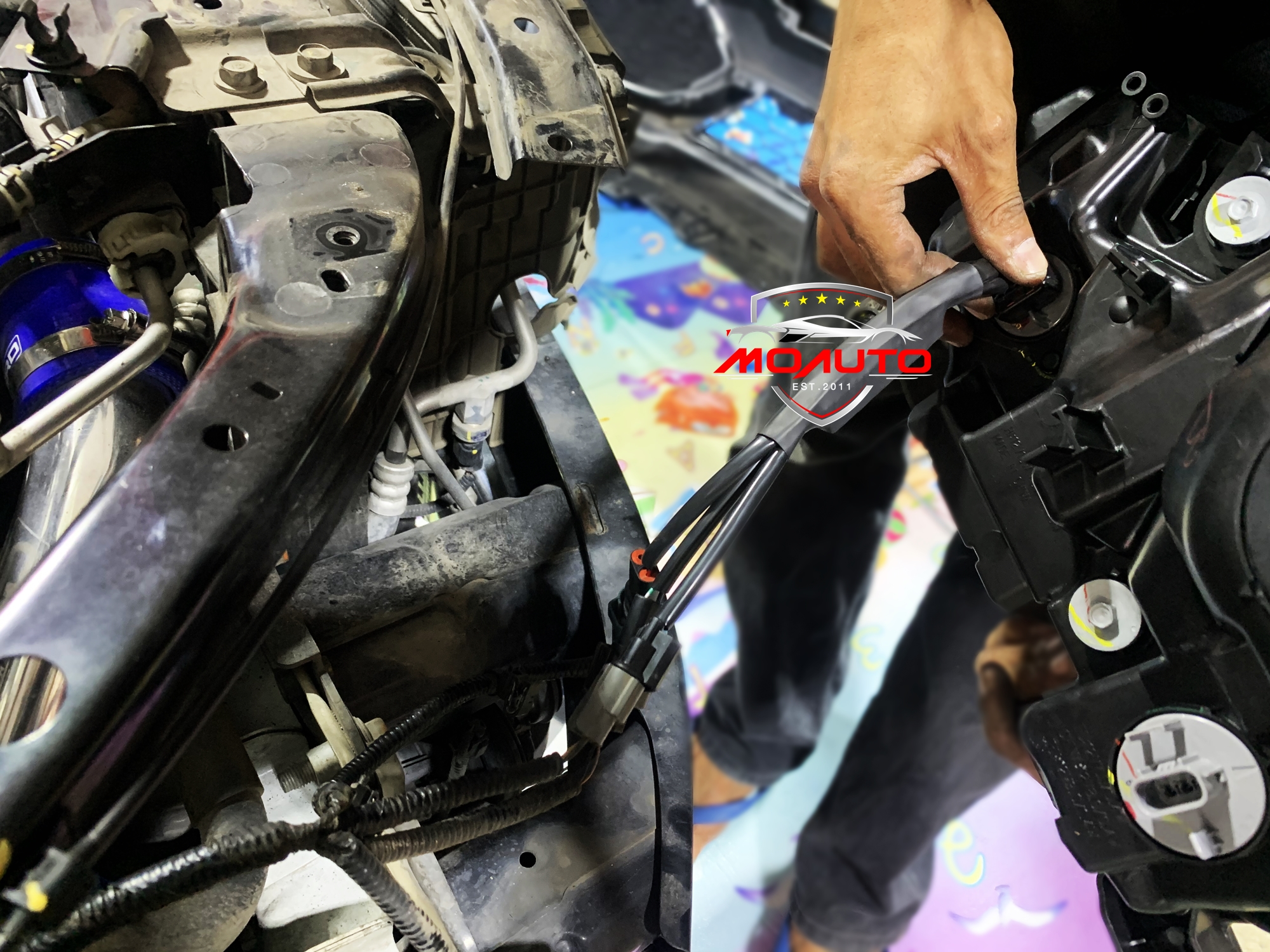 ปลั๊กแปลงโคมไฟหน้า HONDA CIVIC FC จากโคมธรรมดาเป็น โคม LED RS ตัว TOP ตรงรุ่น 2016-2021