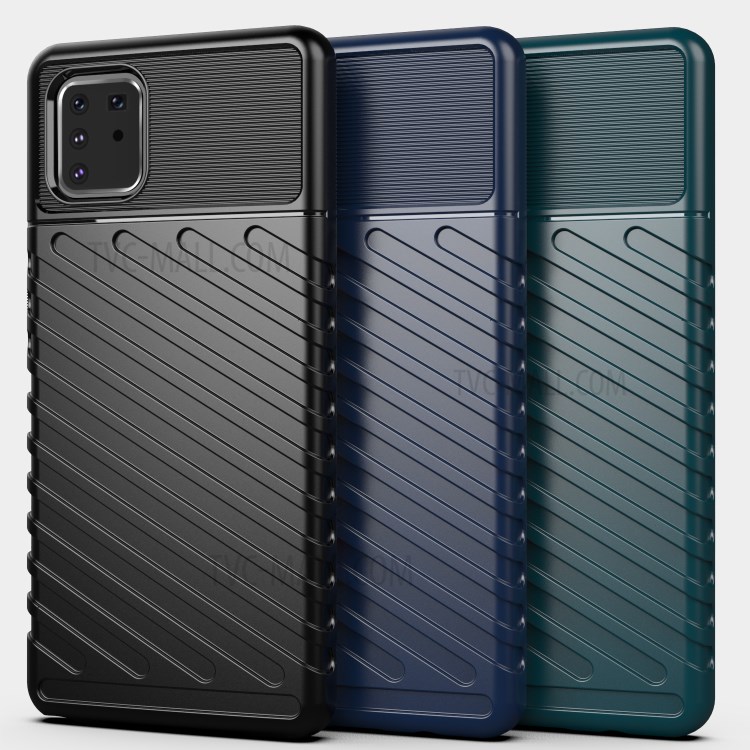 Case Samsung Galaxy Note 10 Lite / Pre-Order * Thunder Series ทอลายทแยงเนื้อนิ่ม TPU ปก *
