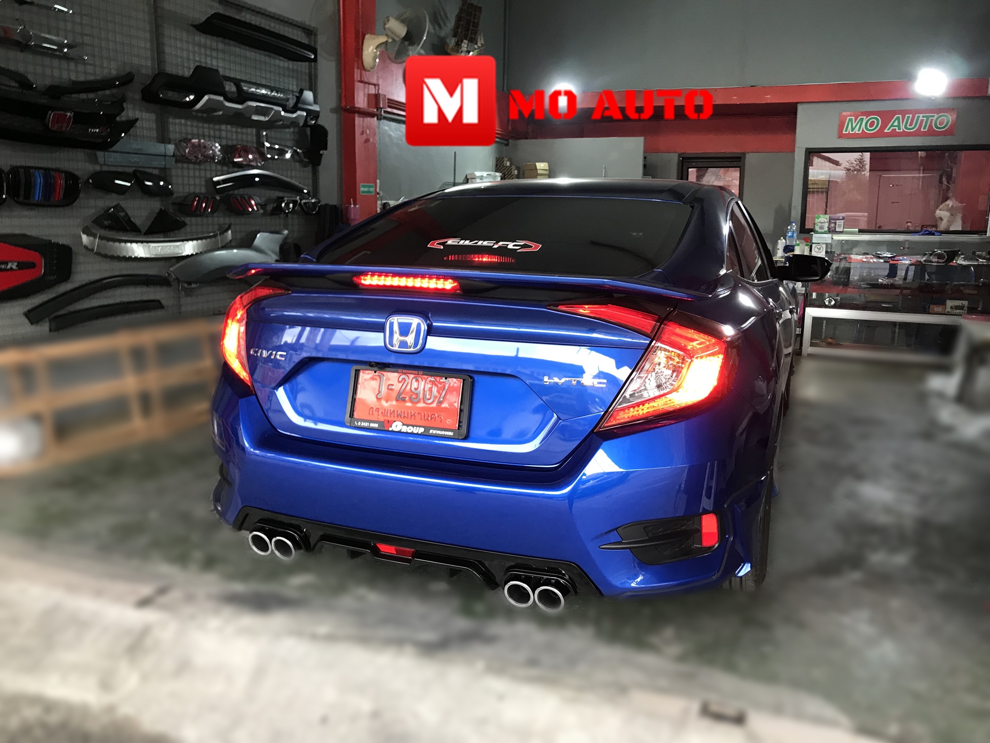 Diffuser ทรง Sport พร้อมปลายท่อหลอก CIVIC FC 2016-2021