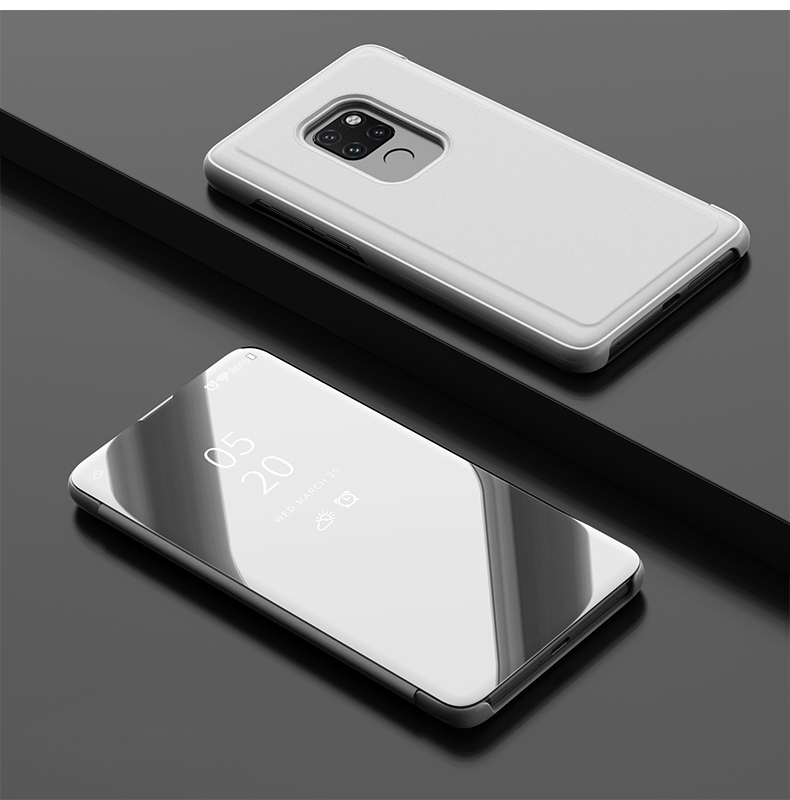 Case Huawei Mate 20 / Pre-order * เคสหน้าต่าง โปร่งแสงเพื่อความสะดวกในการรับชมข้อมูล พื้นผิวกระจกเงาสามารถใช้เป็นกระจก *