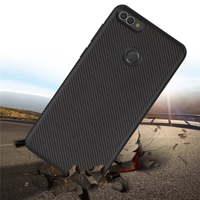 Case Huawei Y9 / Pre-order * พื้นผิวของคาร์บอนไฟเบอร์ TPU Phone Cover *