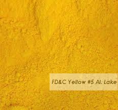FD&C Yellow No. 5 Lake Uni 50g กระจายน้ำมัน