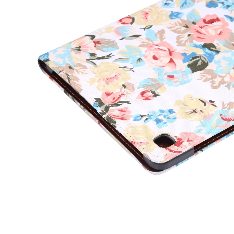 Case Samsung Galaxy Tab S6 Lite / Pre-Order * เคสดอกไม้แบบผ้า & Sleep / Wake-up ฟังก์ชั่น และช่องเสียบการ์ดและกระเป๋าสตางค์ *