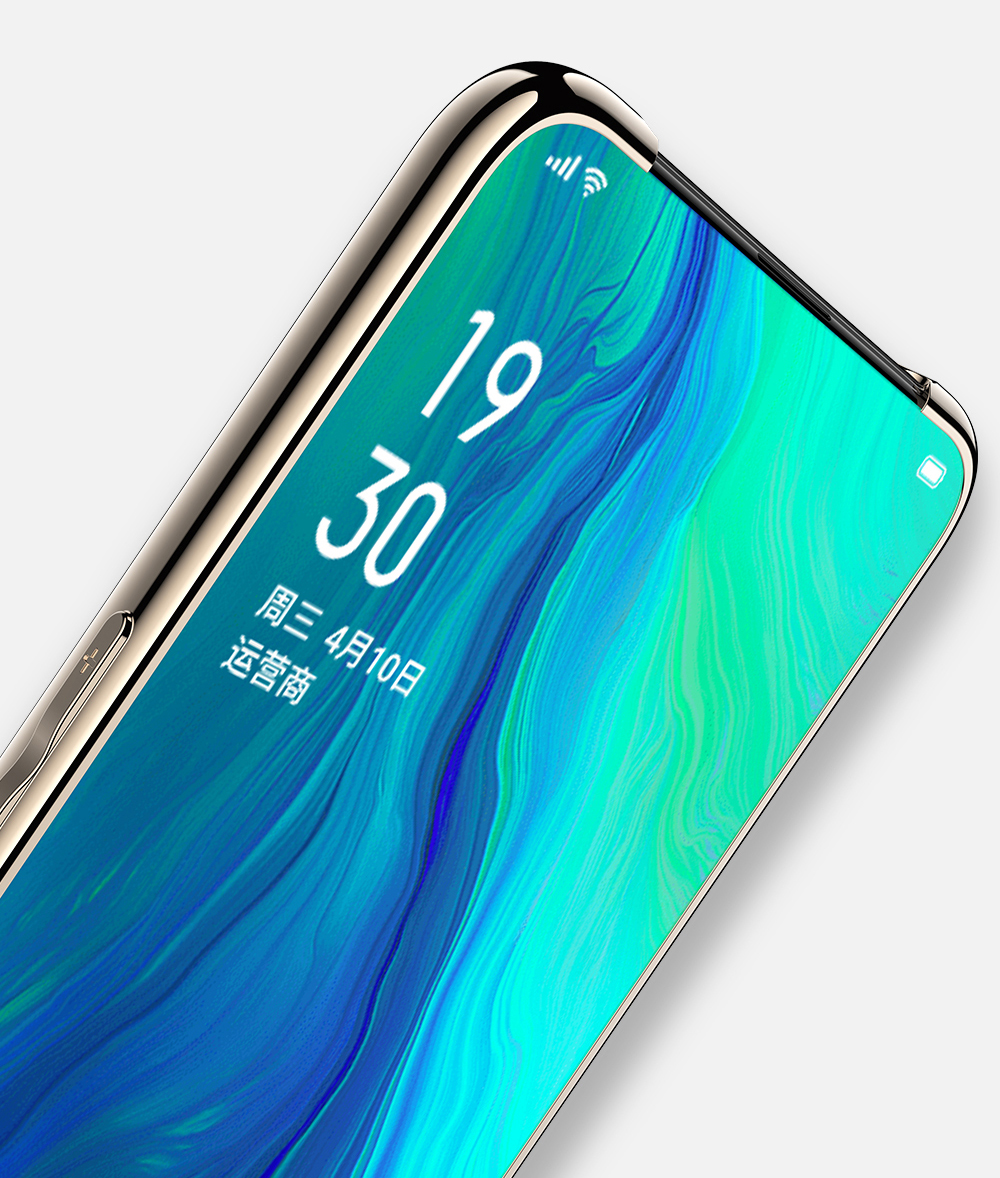 Case OPPO Reno / Pre-order * Electroplated TPU Edge + Plexiglass PC Back Hybrid ปกโทรศัพท์ *