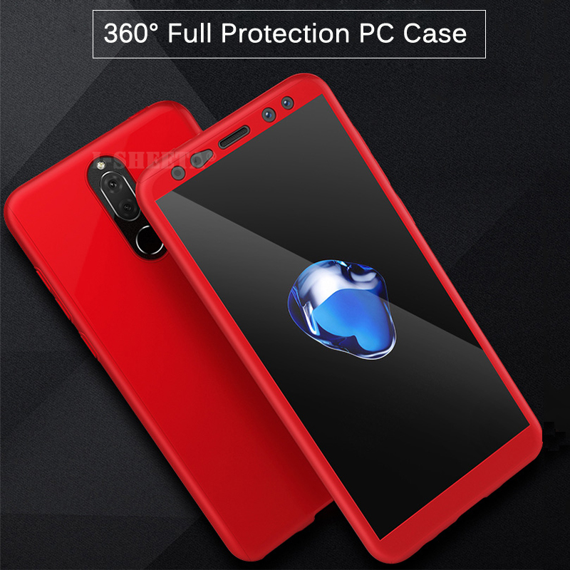 Case Huawei nova 2i * เคสป้องกันมีฝาครอบเต็ม 360 องศา + กระจก *