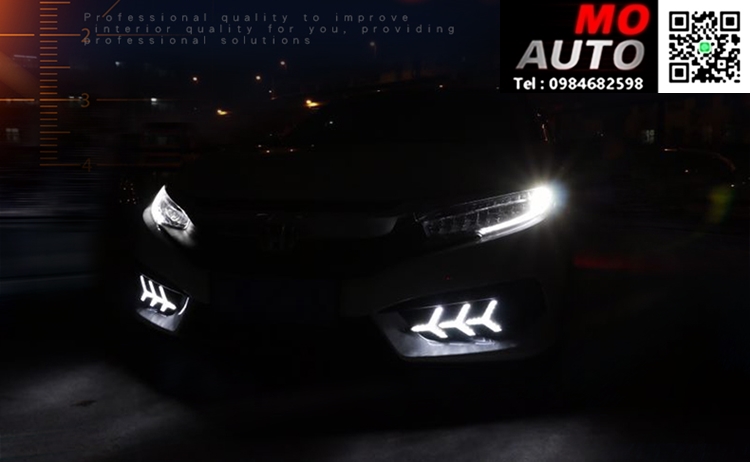 ไฟ Daylight CIVIC FC ทรง Lambo Style