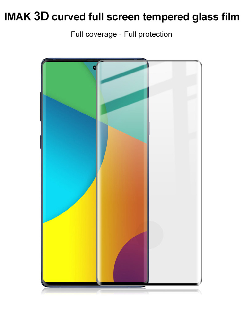กระจกนิรภัย Samsung Galaxy Note 10 / Pre-Order * IMAK 3D ป้องกันหน้าจอโค้งขนาดเต็มกระจก ทำจากกระจกนิรภัยคุณภาพสูง *