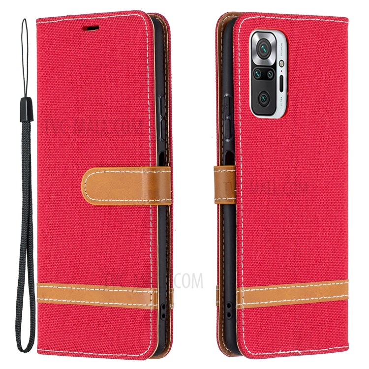 Case Xiaomi Redmi Note 10 Pro / Pre-Order * เคสกระเป๋าสตางค์หนังผ้ายีนส์ 2 สี ดีไซน์สีตัดกันสกินนี่ผ้ายีนส์อันเป็นเอกลักษณ์ดูหรูหรามีสไตล์ *