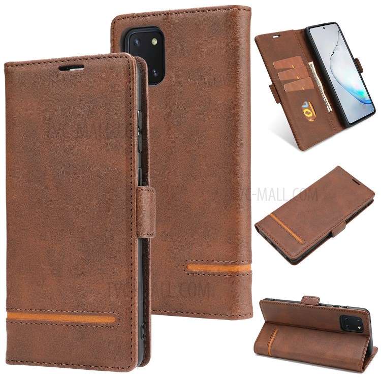 Case Samsung Galaxy Note 10 Lite / Pre-Order * เคสหนังแม่เหล็กฝาครอบป้องกัน Wallet สไตล์กระเป๋า: 3 ช่องเสียบการ์ด + กระเป๋าเงินสด 1 ช่อง *
