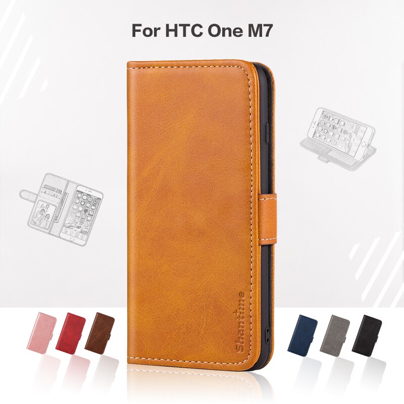 Case HTC One M7 / Pre-order * เคสธุรกิจหนังหรูหราด้วยแม่เหล็กกระเป๋าสตางค์ *