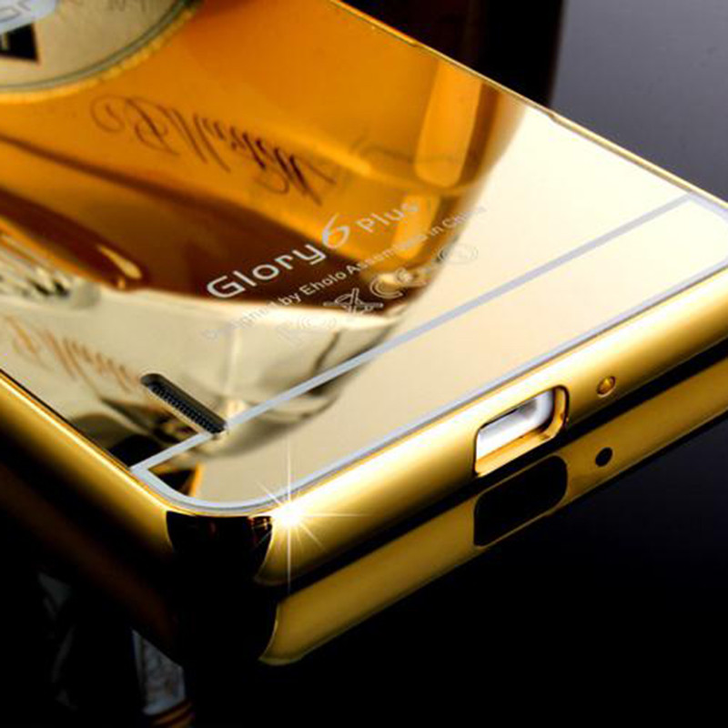 Case Huawei Honor 6 Plus / Pre-order * Bumpers 2in1 แกร่งกันชนโลหะ + พลาสติกแผ่นหลังเงาเหมือนกระจก *