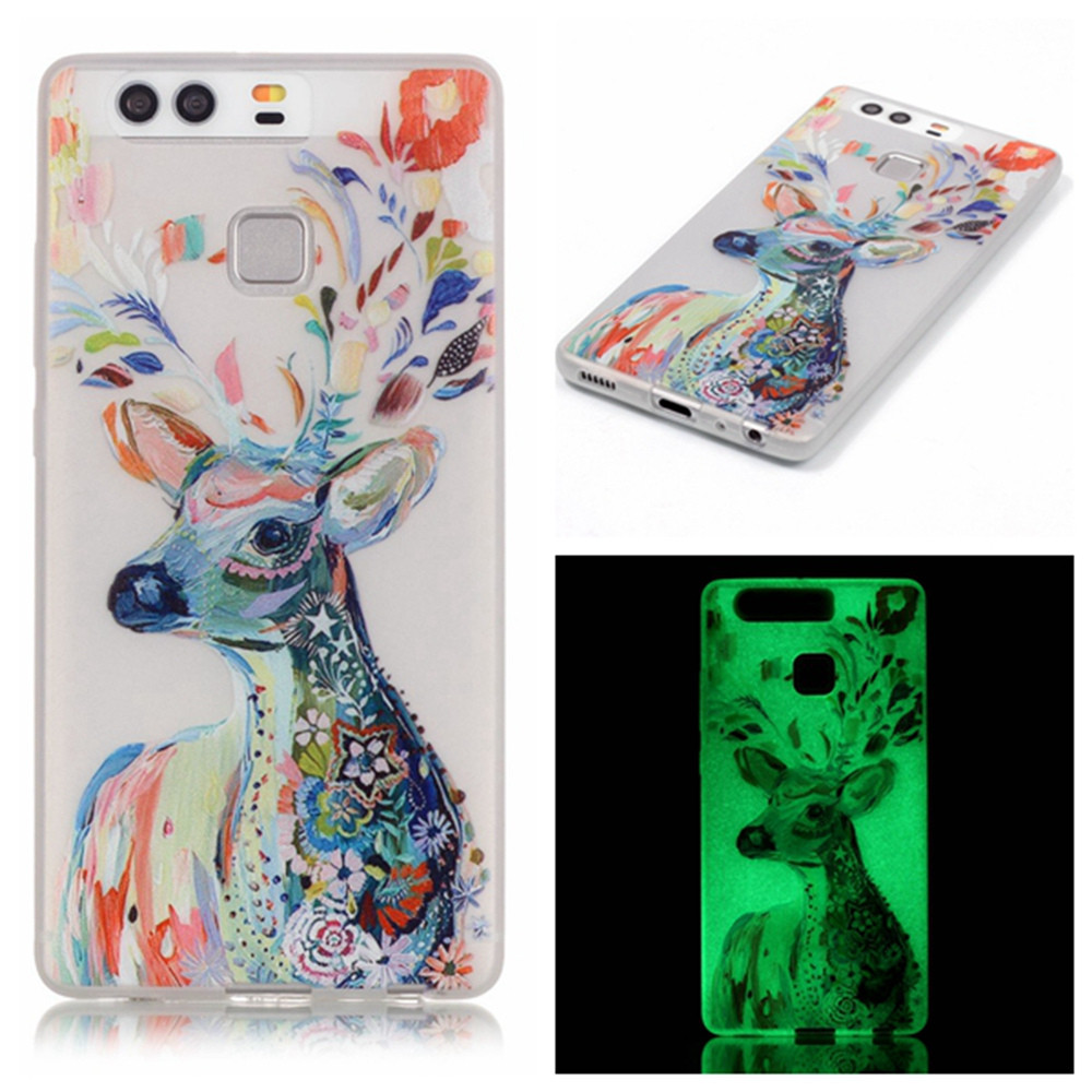 Case Huawei P9 / Pre-order * เคสส่องสว่าง เรืองแสงในที่มืด TPU *
