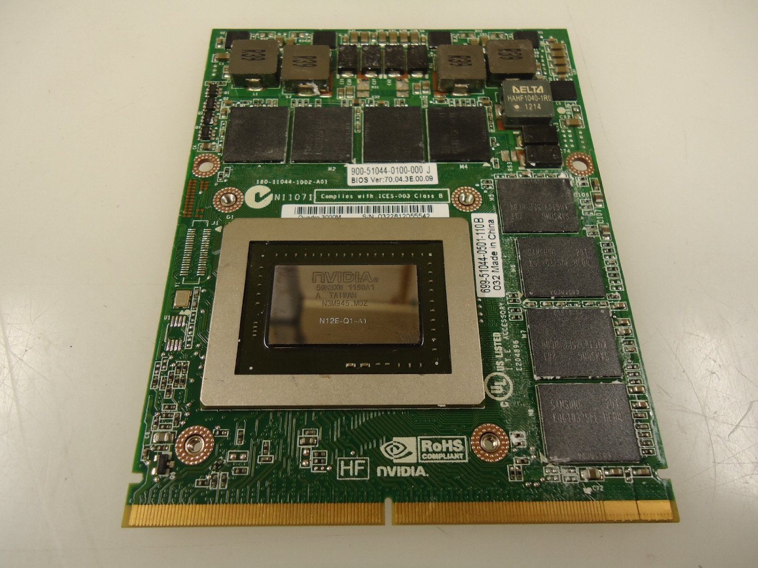 VGA Quadro 3000M For Precision M6600 2GDDR5 แท้ การ์ดจอ Dell M6600 การ์จอ Dell แท้ ประกันศูนย์ DELL
