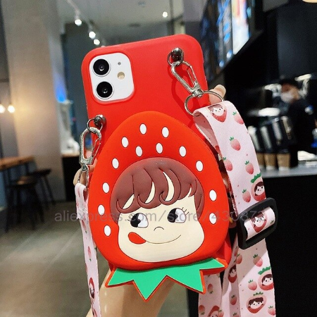 Case Huawei Nova 7 SE / Pre-order * 3D เคสซิลิคอนน่ารักดอกไม้การ์ตูนกระเป๋าโทรศัพท์พร้อมสายคล้อง *