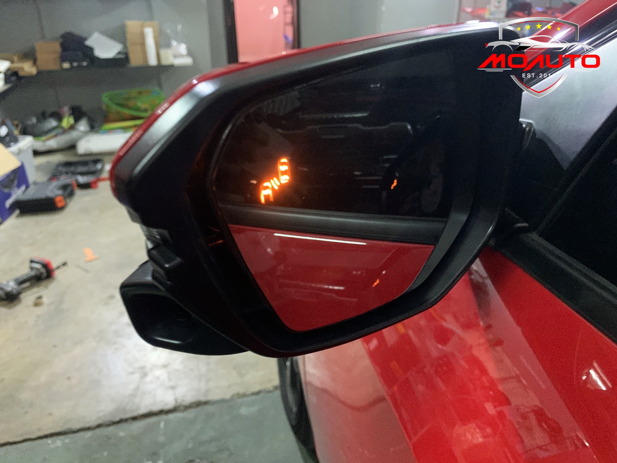 ชุดกระจกช่วยเตือนมุมอับสายตา V2 (Blind Spot Monitor) CIVIC FC / FK