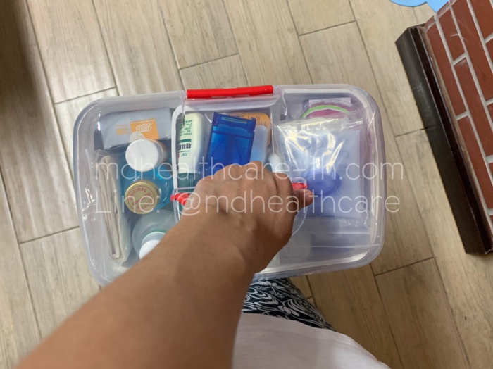 กล่องใส่ยาขนาดใหญ่ XL 28.5*18.5*17 cm. จำนวน1ใบ