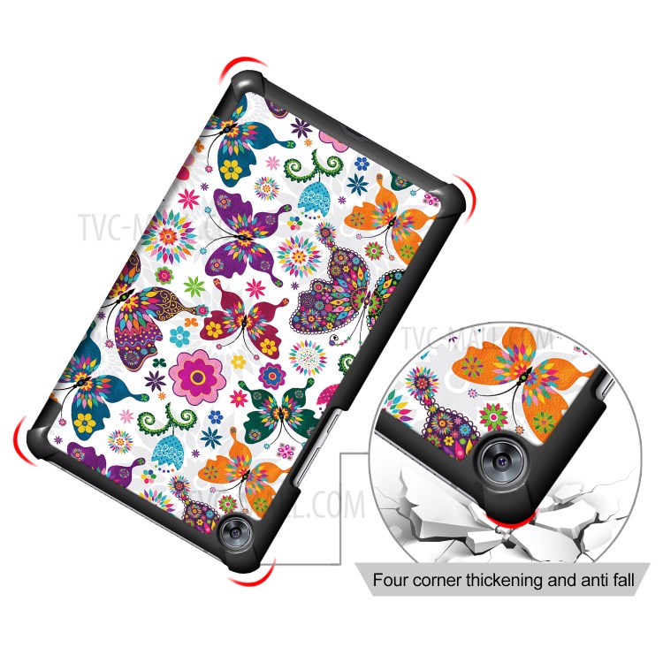 Case Huawei MediaPad M5 / Pre-Order * เคสหนังลวดลาย 3-พับขาตั้ง ปกสมาร์ท ฟังก์ชั่นปลุก / หลับอัตโนมัติอัจฉริยะ *