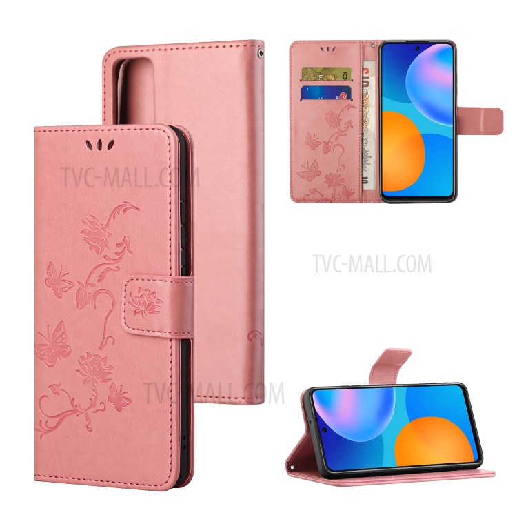 Case Huawei Y7a / Pre-order * เคสกระเป๋าสตางค์หนัง PU ตราตรึงใจด้วยการออกแบบลายผีเสื้อ *