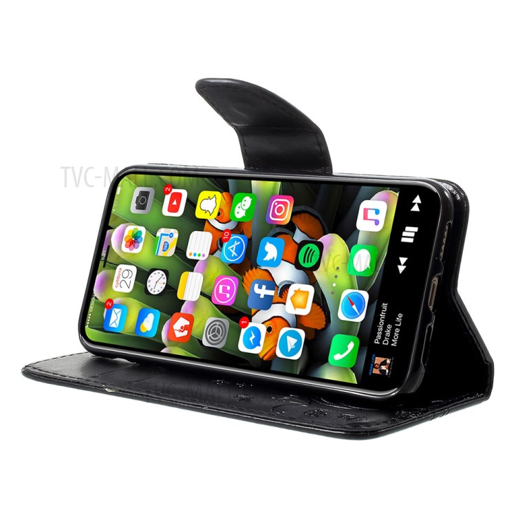 Case iPhone X, iPhone XS / Pre-Order * เคสพิมพ์ลายผีเสื้อดอกไม้กระเป๋าสตางค์ *